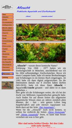 Vorschau der mobilen Webseite www.afizucht.de, Praktische Aquaristik und Zierfischzucht