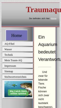 Vorschau der mobilen Webseite www.andy-blackjack.de, Traumaquarium