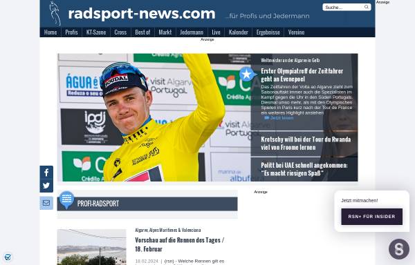 Vorschau von www.radsport-news.com, Radsport Nachrichten