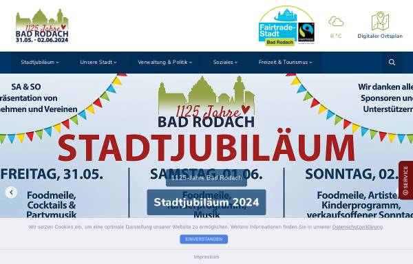 Vorschau von www.bad-rodach.de, Stadtverwaltung Bad Rodach