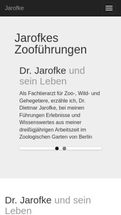 Vorschau der mobilen Webseite www.jarofke.de, Dr. Dietmar Jarofke