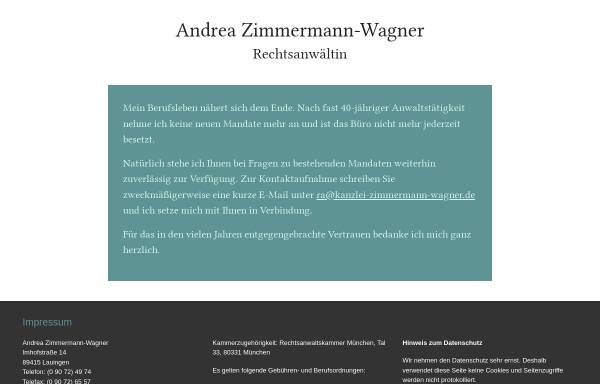 Vorschau von www.kanzlei-zimmermann-wagner.de, Anwaltskanzlei Zimmermann-Wagner