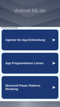 Vorschau der mobilen Webseite www.dotnet-hb.de, DotNET Usergroup Bremen