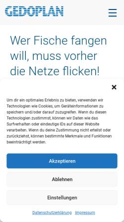 Vorschau der mobilen Webseite gedoplan.de, Gedoplan .NET User Group OWL