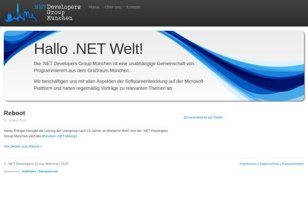 Vorschau von www.munichdot.net, .NET Developers Group München
