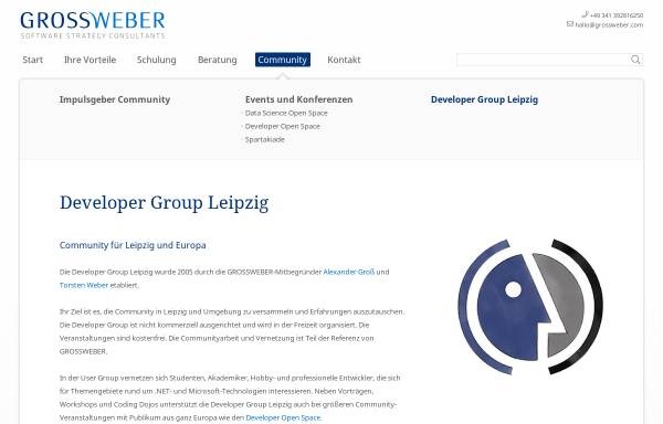 Vorschau von dotnet-leipzig.de, .NET User Group Leipzig