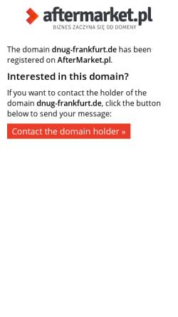 Vorschau der mobilen Webseite www.dnug-frankfurt.de, .Net Usergroup Frankfurt