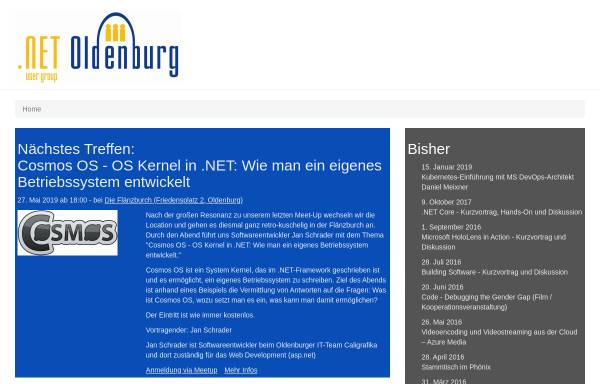 .NET UserGroup Oldenburg - Die Oldenburger .NET Community