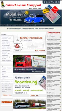 Vorschau der mobilen Webseite www.fahrschuleamfennpfuhl.de, Fahrschule am Fennpfuhl