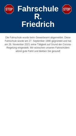 Vorschau der mobilen Webseite www.fahrschule-friedrich.de, Fahrschule R. Friedrich
