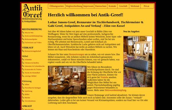 Vorschau von www.antik-greef.de, Antik-Greef