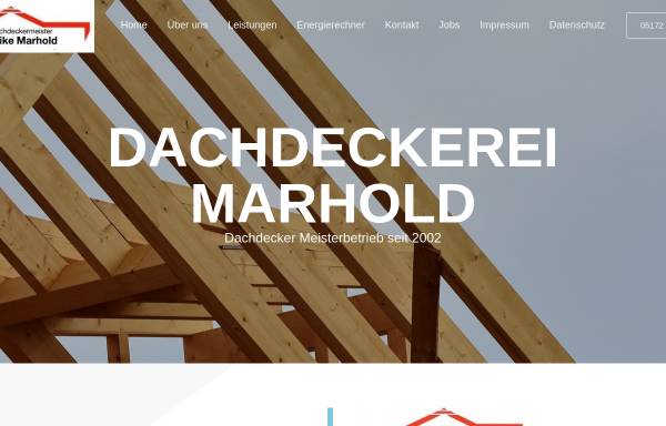 Vorschau von www.ddm-marhold.de, Dachdeckermeister Mike Marhold