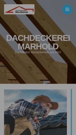 Vorschau der mobilen Webseite www.ddm-marhold.de, Dachdeckermeister Mike Marhold