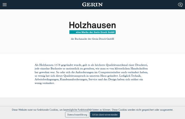Vorschau von www.holzhausen.at, Druckerei und Verlag Holzhausen