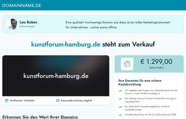 Vorschau von www.kunstforum-hamburg.de, KunstForum-Hamburg