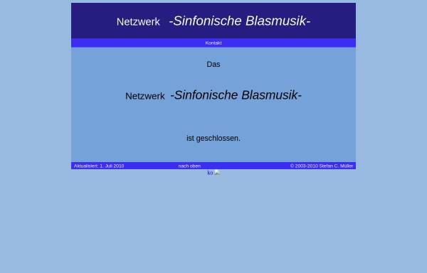 Vorschau von www.sinfonische-blasmusik.de, Netzwerk Sinfonische Blasmusik