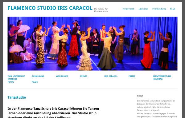 Vorschau von iris-caracol.de, Flamencostudio Iris Caracol, Iris Zietz