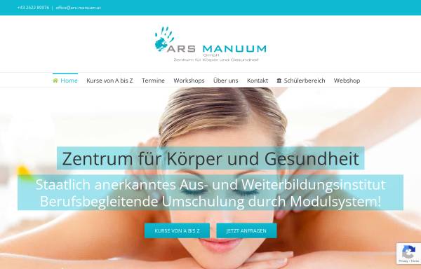 Vorschau von www.ars-manuum.at, Ars Manuum