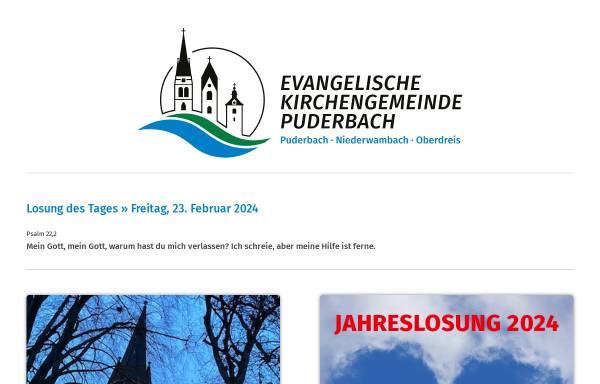 Vorschau von puderbach.org, Evangelische Kirchengemeinde Puderbach