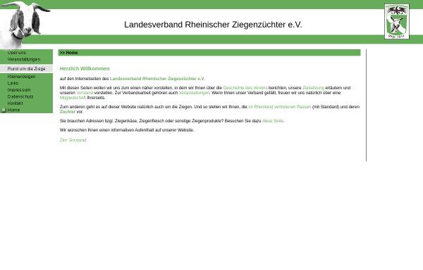Vorschau von www.ziegenzucht-rheinland.de, Landesverband Rheinischer Ziegenzüchter e.V.