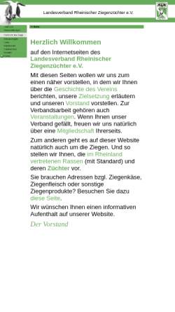 Vorschau der mobilen Webseite www.ziegenzucht-rheinland.de, Landesverband Rheinischer Ziegenzüchter e.V.