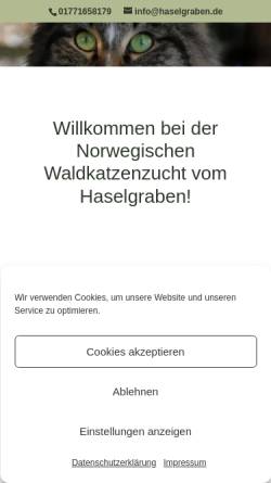 Vorschau der mobilen Webseite haselgraben.de, Vom Haselgraben