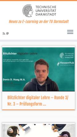 Vorschau der mobilen Webseite blog.e-learning.tu-darmstadt.de, Elc Blog – E-Learning an Hochschulen