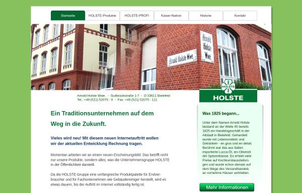 Vorschau von www.holste.de, Arnold Holste Wwe.