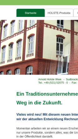 Vorschau der mobilen Webseite www.holste.de, Arnold Holste Wwe.