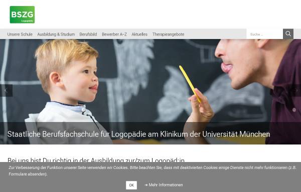 Vorschau von logopaedieschule.klinikum.uni-muenchen.de, Staatliche Berufsfachschule für Logopädie am Klinikum der Universität München