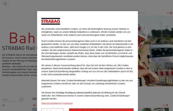 Vorschau von www.strabag-rail.com, Fahrleitungsbau GmbH