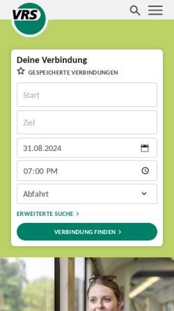 Vorschau der mobilen Webseite www.vrs.de, VRS Verkehr Raumfahrt Systemtechnik GmbH