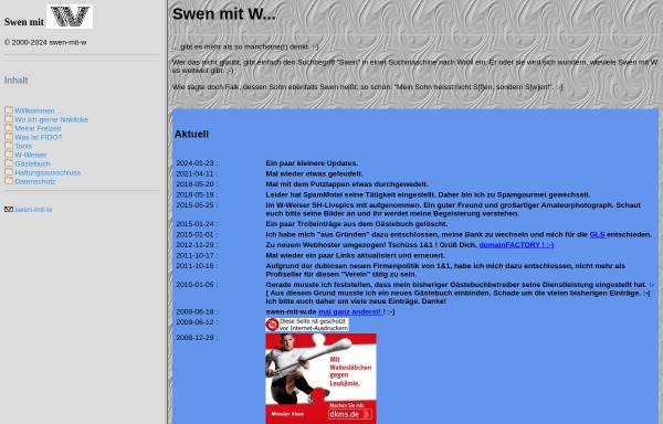 Vorschau von www.swen-mit-w.de, Swen mit W