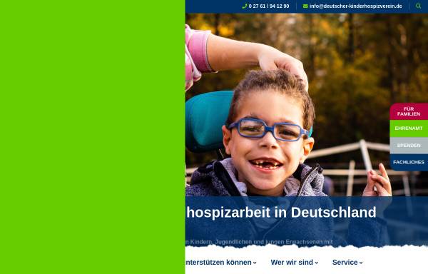 Vorschau von www.deutscher-kinderhospizverein.de, Deutscher Kinderhospizverein