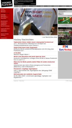 Vorschau der mobilen Webseite www.hockeyplatz.de, Hockeyplatz