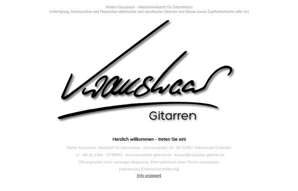 Vorschau von www.kraushaar-gitarren.de, Kraushaar, Walter