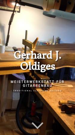 Vorschau der mobilen Webseite oldiges-guitars.com, Oldiges, Gerhard J.
