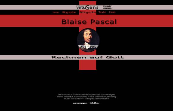 Blaise Pascal - Rechnen auf Gott