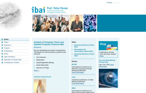 Vorschau von www.ibai-institut.de, IBaI Institut für Bildverarbeitung und angewandte Informatik, Inh. Dr. Petra Perner