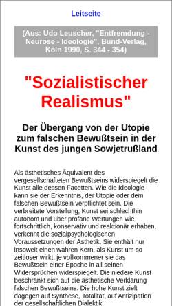 Vorschau der mobilen Webseite www.udo-leuschner.de, Sozialistischer Realismus