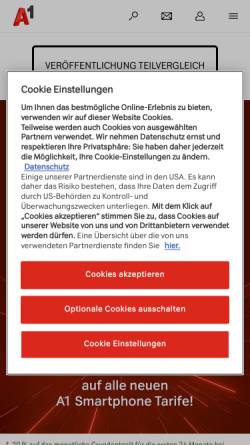 Vorschau der mobilen Webseite members.aon.at, Vollblutaraberhof Pichl