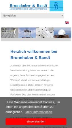 Vorschau der mobilen Webseite www.bubgmbh.de, Brunnhuber & Bandt GmbH