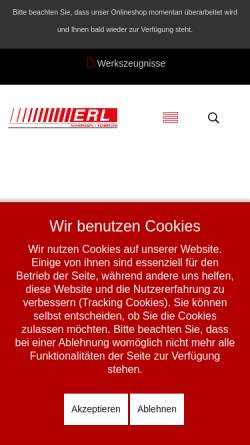Vorschau der mobilen Webseite www.erl-gmbh.de, ERL-GmbH