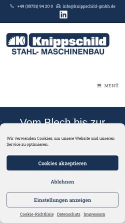 Vorschau der mobilen Webseite www.knippschild-gmbh.de, Gustav Knippschild GmbH