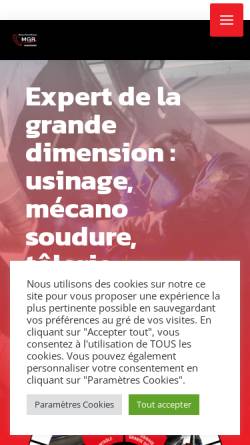 Vorschau der mobilen Webseite www.mgr.fr, MGR Mécanique Générale et Rectification