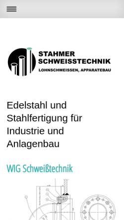 Vorschau der mobilen Webseite www.wigschweisser.de, Stahmer Schweißtechnik, Inh. Christian Stahmer