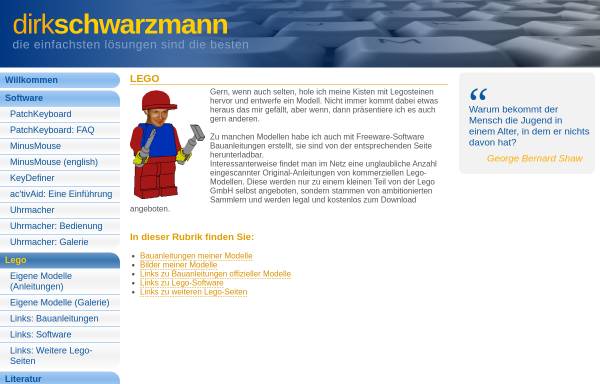 Vorschau von www.dirk-schwarzmann.de, Legoholiker legen los