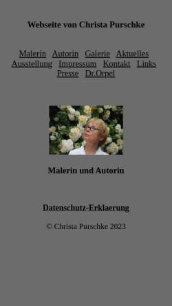 Vorschau der mobilen Webseite www.chr-purschke-art.de, Purschke, Christa