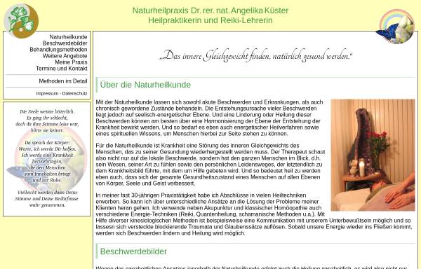 Vorschau von www.naturheilpraxis-kuester-lehnitz.de, Dr. rer.nat. Angelika Küster