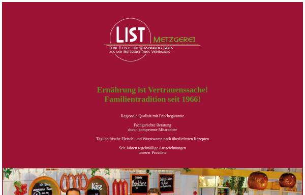 Vorschau von www.metzgerei-list.de, Metzgerei und Partyservice List